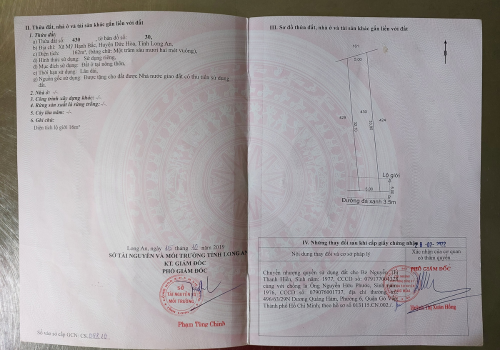 Ảnh sổ hồng chính chủ lô đất số 430 Mỹ Hạnh – pháp lý rõ ràng, sang tên nhanh